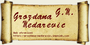 Grozdana Medarević vizit kartica